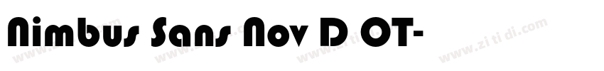 Nimbus Sans Nov D OT字体转换